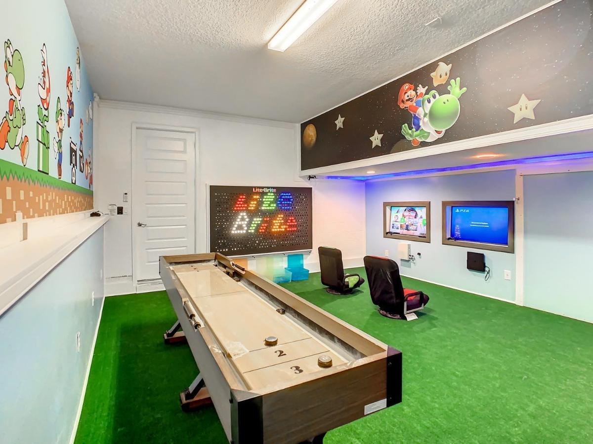 7 Bdr Family Themed Home With Mario Games Room And Free Pool Heat Orlando Exterior foto